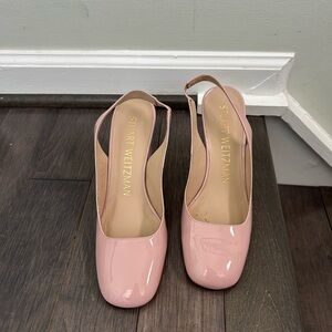 Stuart Weitzman Pink Patent Leather Heels